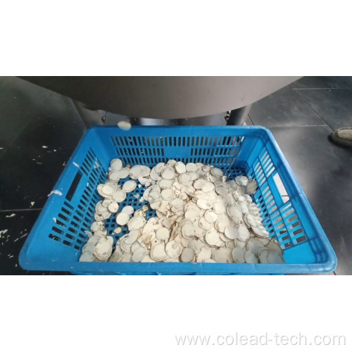 Cassava slicing machine for 1 mm